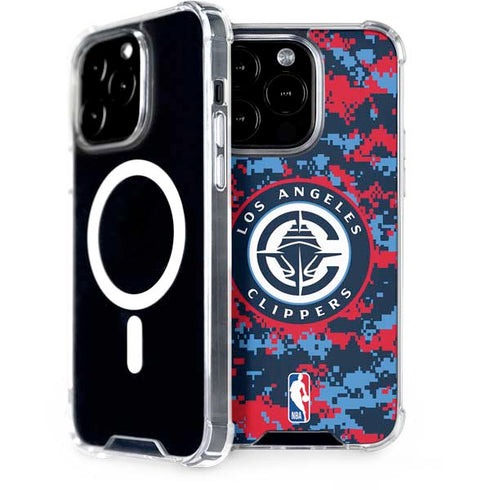 NBA LA Clippers Digi Camo iPhone 15 Pro MagSafe Case